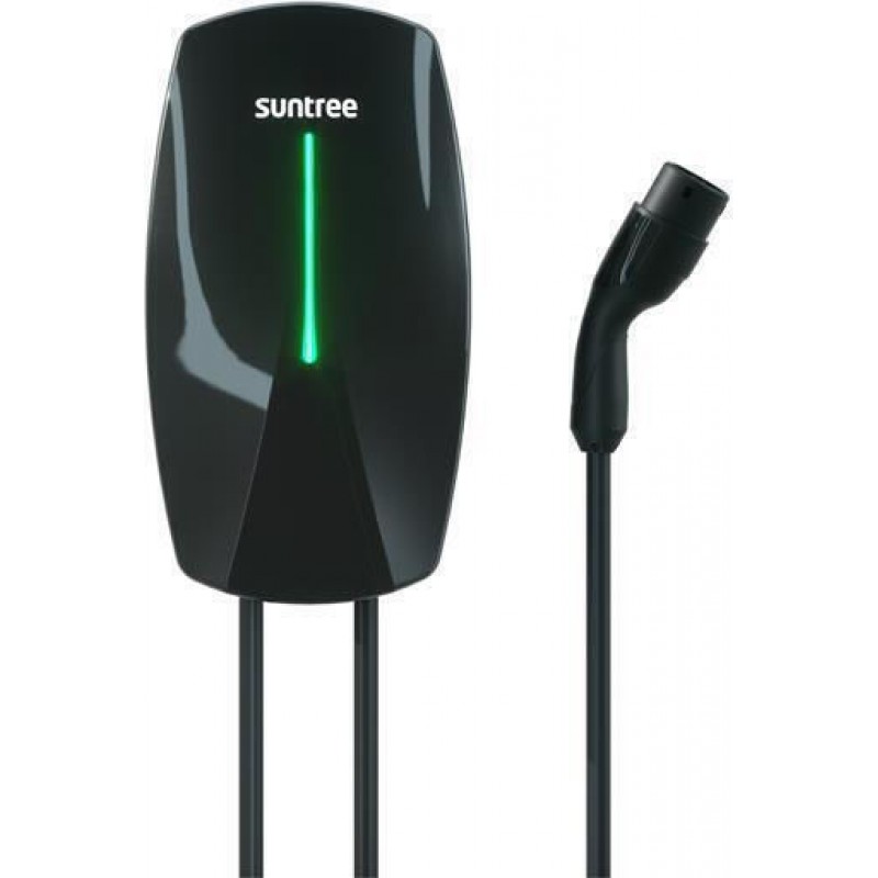 EUROLAMP 165-50008 Φορτιστης Αυτοκινητου SUNTREE Μονοφασικος 7KW,32A & Καλωδιο 5m Μαυρος (165-50008)